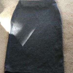 Gray Pencil Skirt